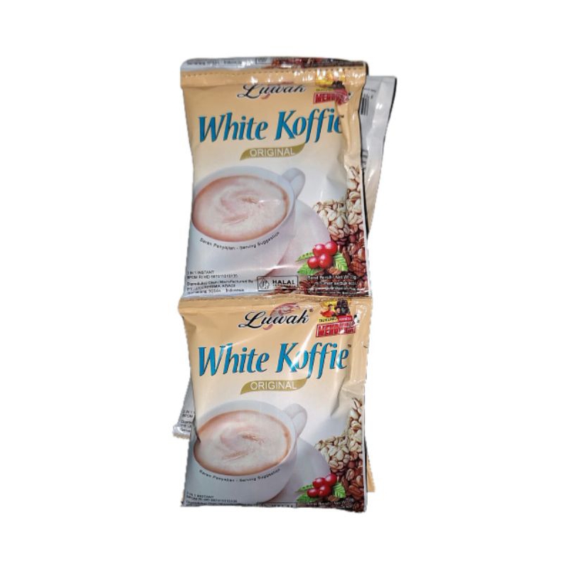 

LUWAK WHITE KOFFIE KOPI INSTAN SEDUH PRAKTIS - SATU RENCENG