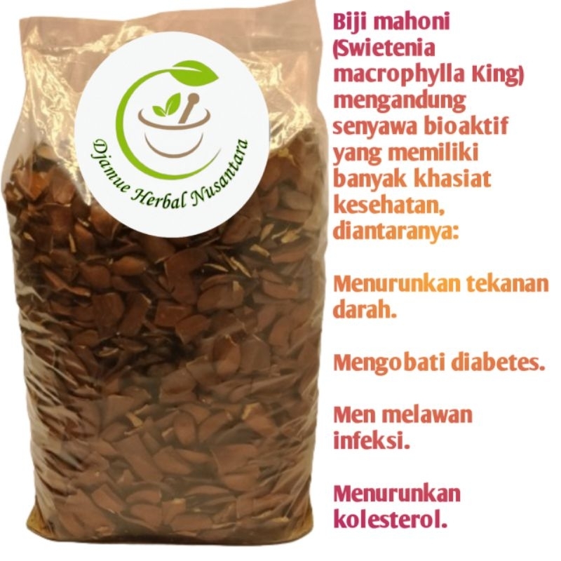 

biji mahoni 1kg kemasan jumbo (Swietenia macrophylla King) obat segala penyakit