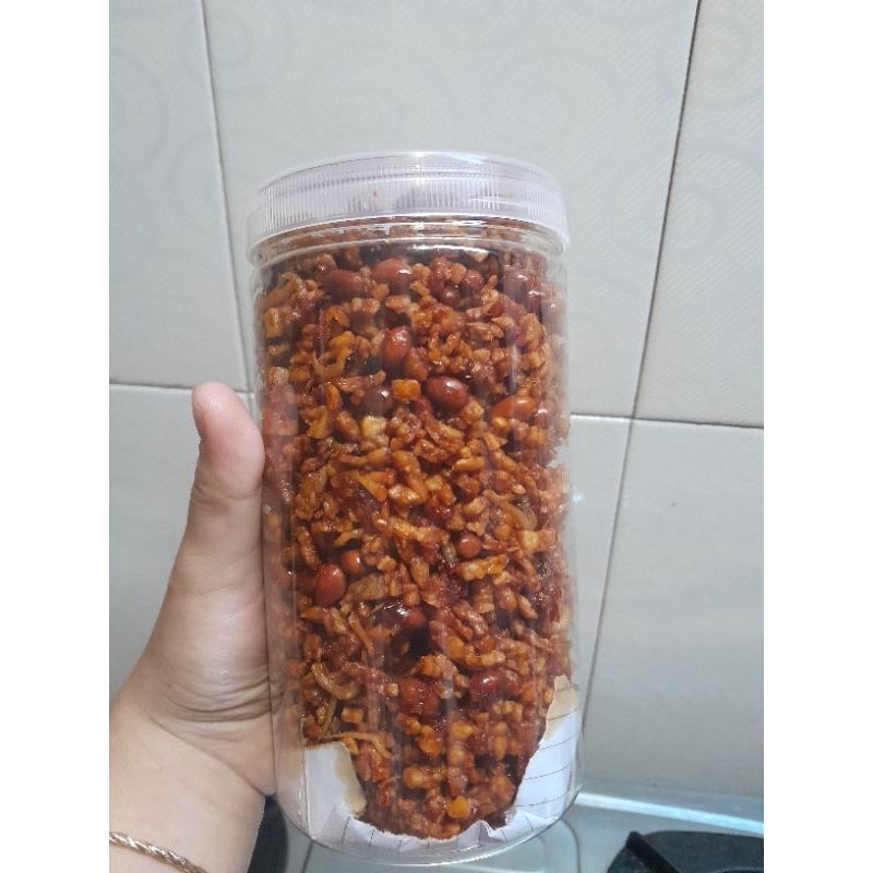 

Orek Tempe,teri medan dan kacang dengan bumbu pedas manis bumbu asli indonesia