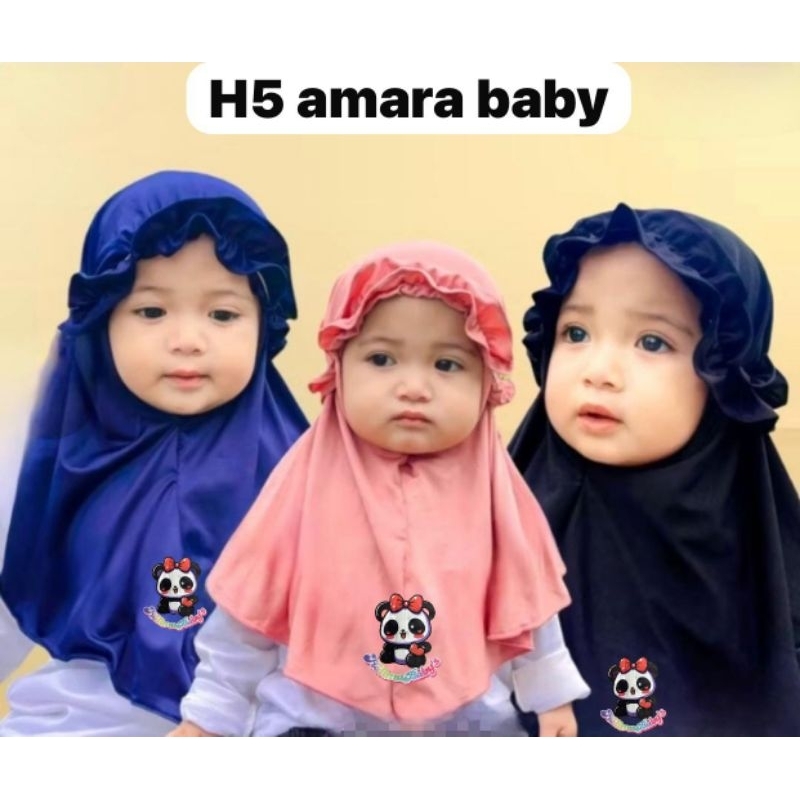 HIJAB INSTAN BABY AMARA BY HALIMA KIDS / JILBAB BAYI HALIMA AMARA