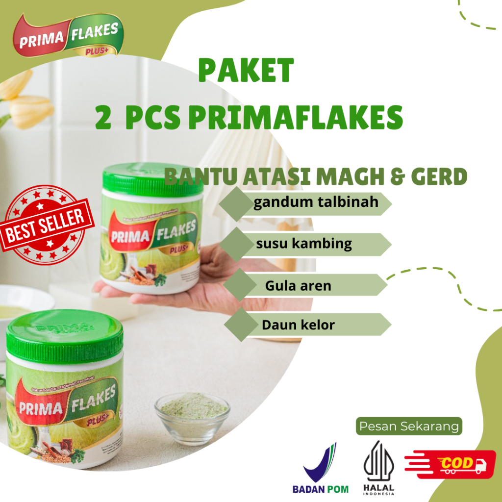 

PRIMAFLAKES PLUS+ PAKET Buy 1 get 1 BUBUR SEREAL TALBINAH membantu mengatasi lambung magh