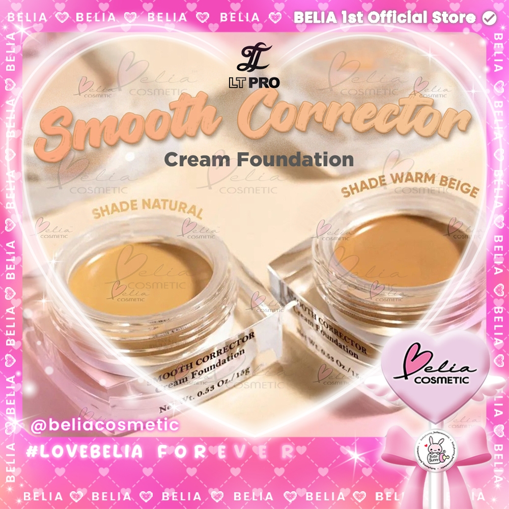 ❤ BELIA ❤ LT PRO Smooth Corrector Cream Foundation 15g | Waterproof Foundation | Concealer