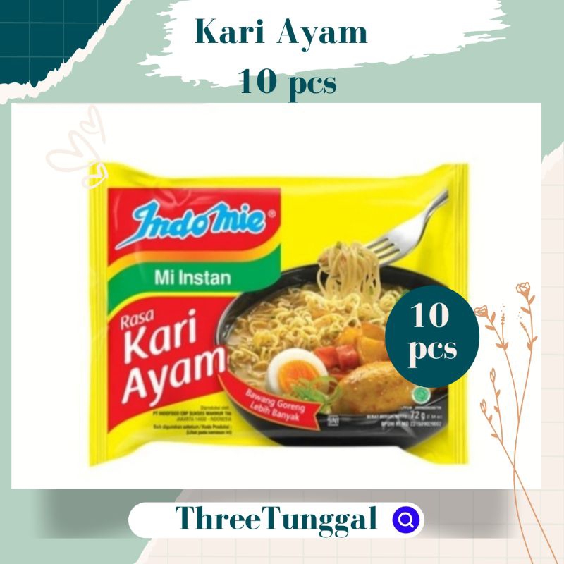 indomie  kari ayam paket 10pcs indomie kari ayam