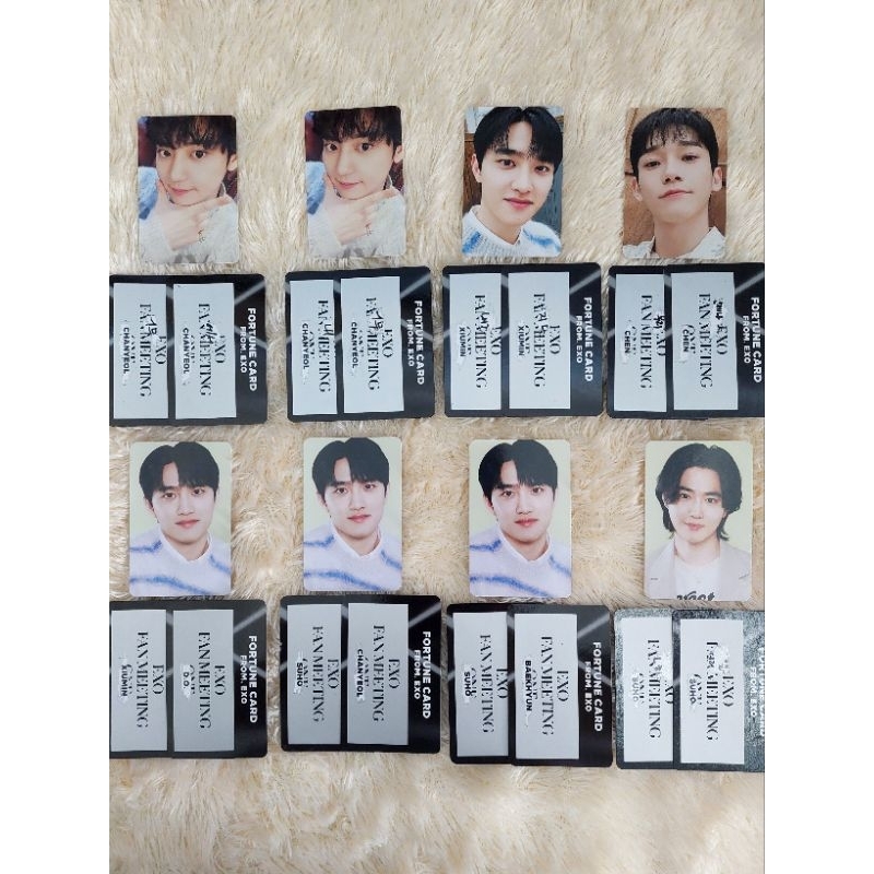 EXO ONE FAN MEETING FORTUNE SCRATCH BAEKHYUN CHANYEOL D.O. KYUNGSOO PHOTOCARD PC