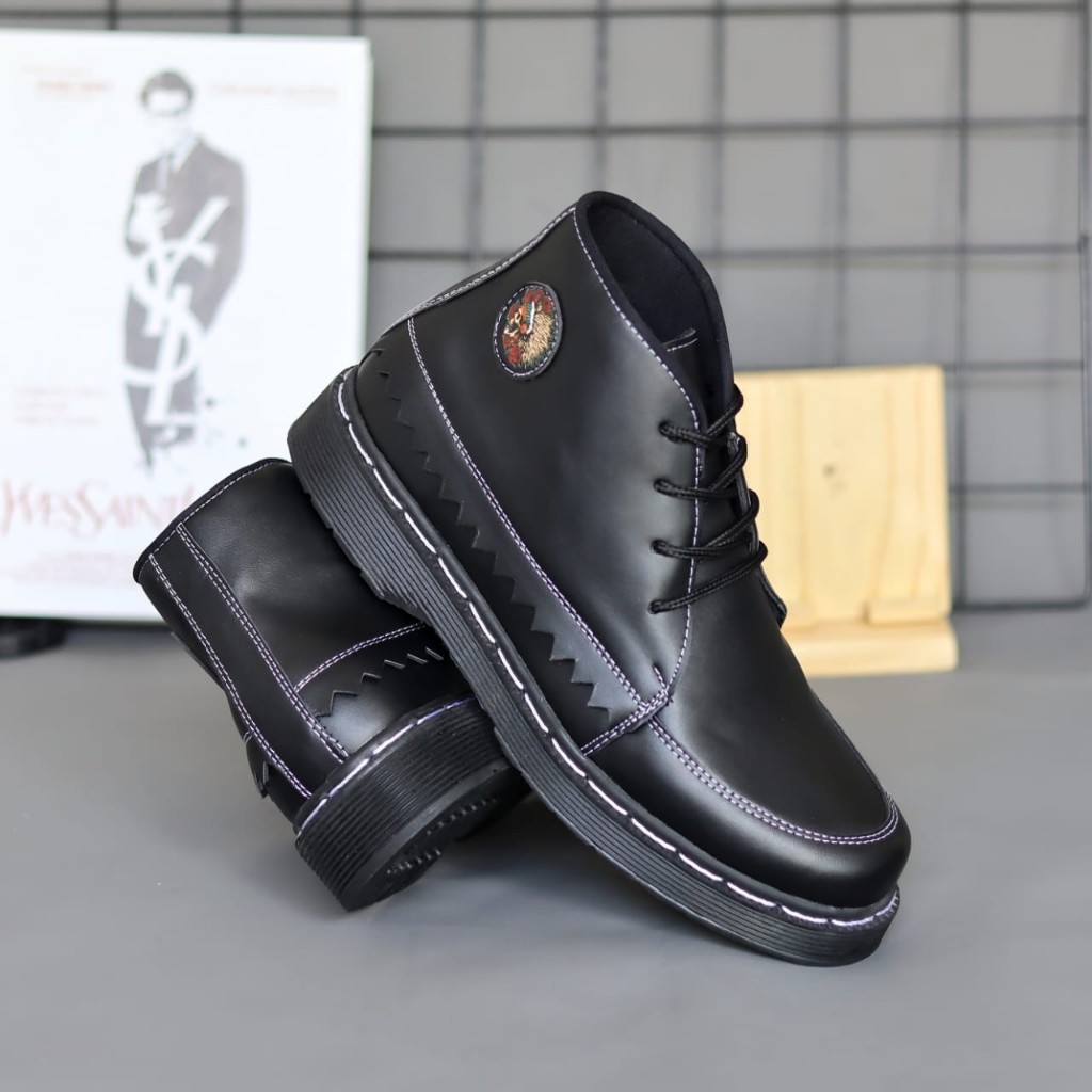 Sepatu WANFAR KAY Original Boots Pria Docmart Casual Formal Kerja Kantor Ori