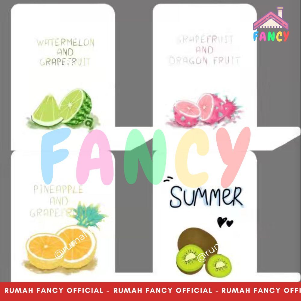

Book End Stand/ Sandaran Penyangga Buku Summer Fruit (1 Set Isi 2 Pcs)/ Mujito 3416 12-377