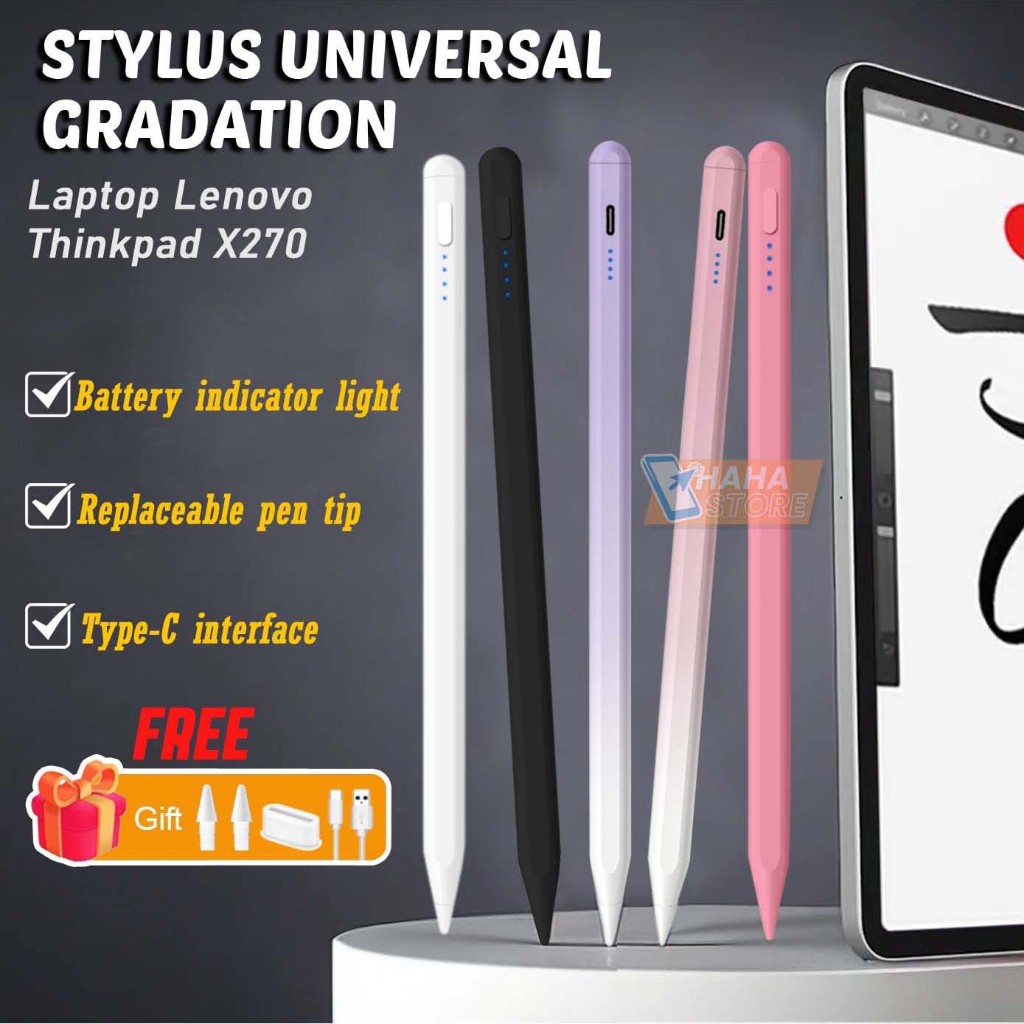 Stylus Pen Laptop Lenovo Thinkpad X270 Series Touch Gradasi Pensil Universal Magnetic Gradient