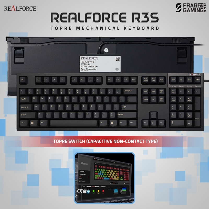 Realforce R3S Topre Switch Keyboard Fullsize Wired