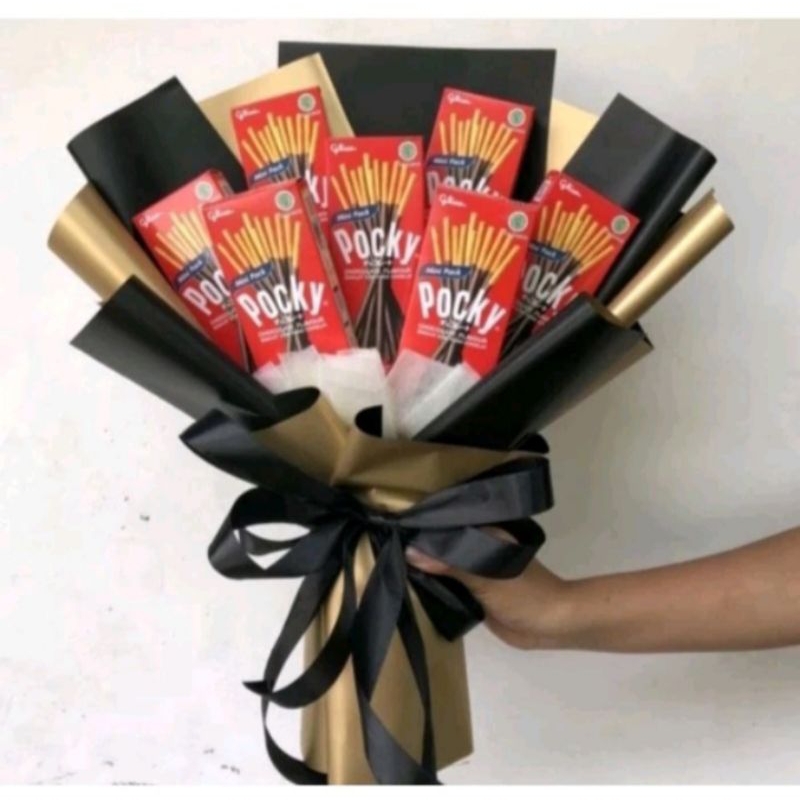 

buket snack pocky hadiah valentine/hadiah ulang tahun/hadiah wisuda/aniversarry