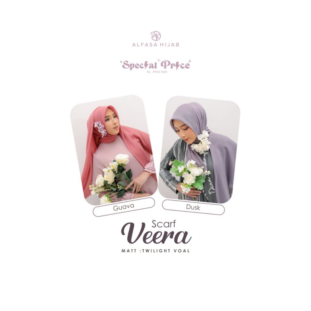 COD || VEERA SCARF BY ALFASA HIJAB | SCARF POLOS | HIJAB SEGI EMPAT | HIJAB POLOS | SCARF CANTIK | C