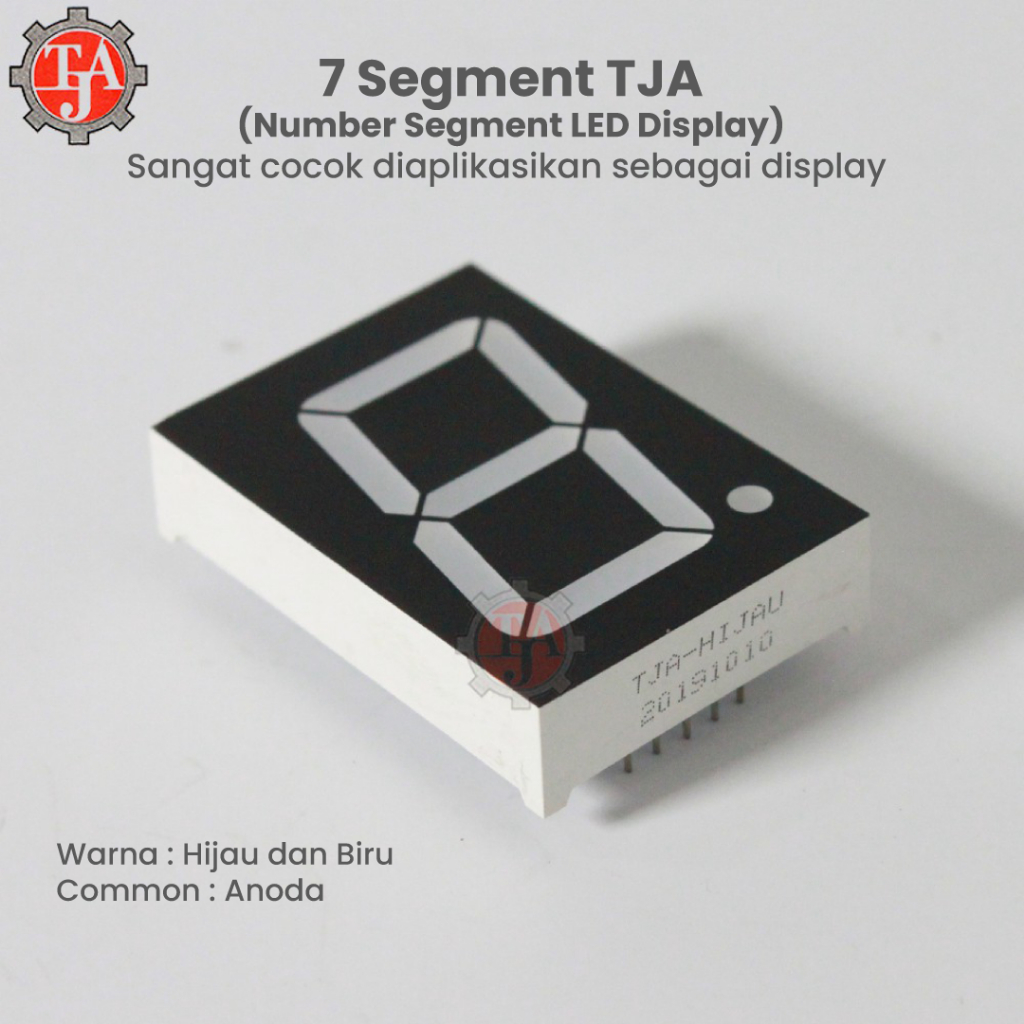 7 Segment TJA Number 1 Digit Segment LED Digital Display