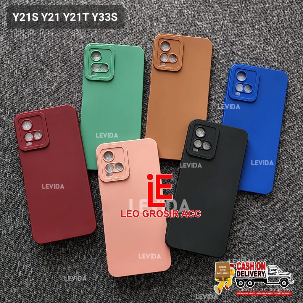 CASE VIVO Y33S CASE PRO CAMERA MACARON CASE VIVO Y33S