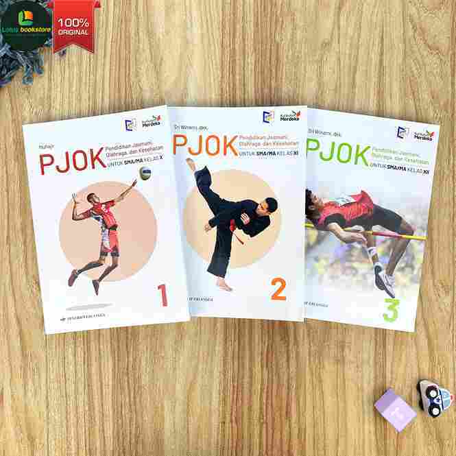 PJOK SMA Kelas 10 11 12 - Kurikulum Merdeka - Penerbit Erlangga - Buku Original