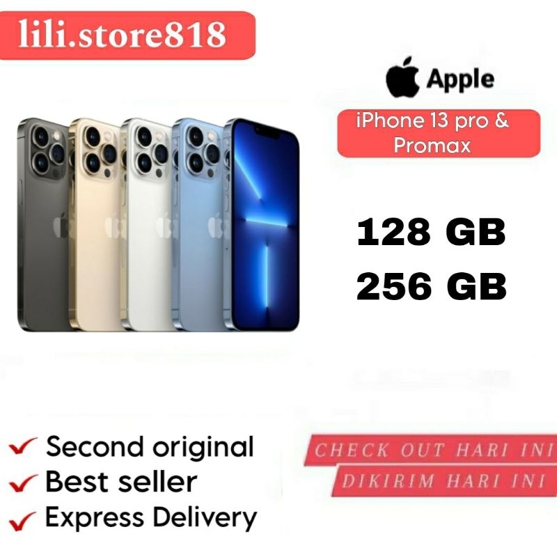 iPhone 13 Pro & 13 Pro Max Second Original  512GB 256GB 128GB 100% Mulus Fullset