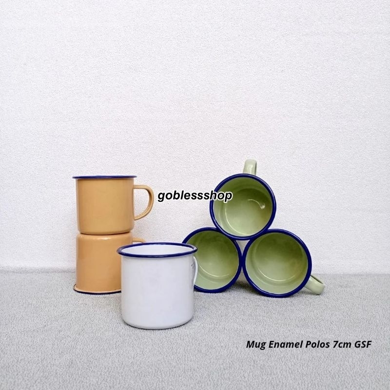 Mug Seng Enamel / Mug Jadul / Mug Seng Polos