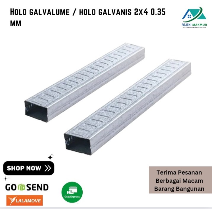 Holo galvalume / holo galvanis 2x4 0.35 mm