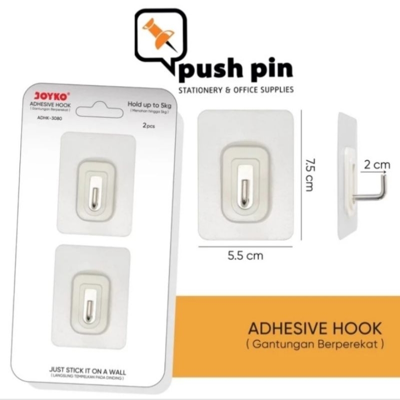 Joyko Adhesive Hook Gantungan ADHK-3080