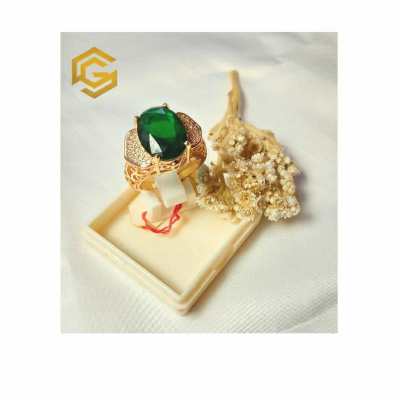 Cincin Wanita Batu Akik Xuping