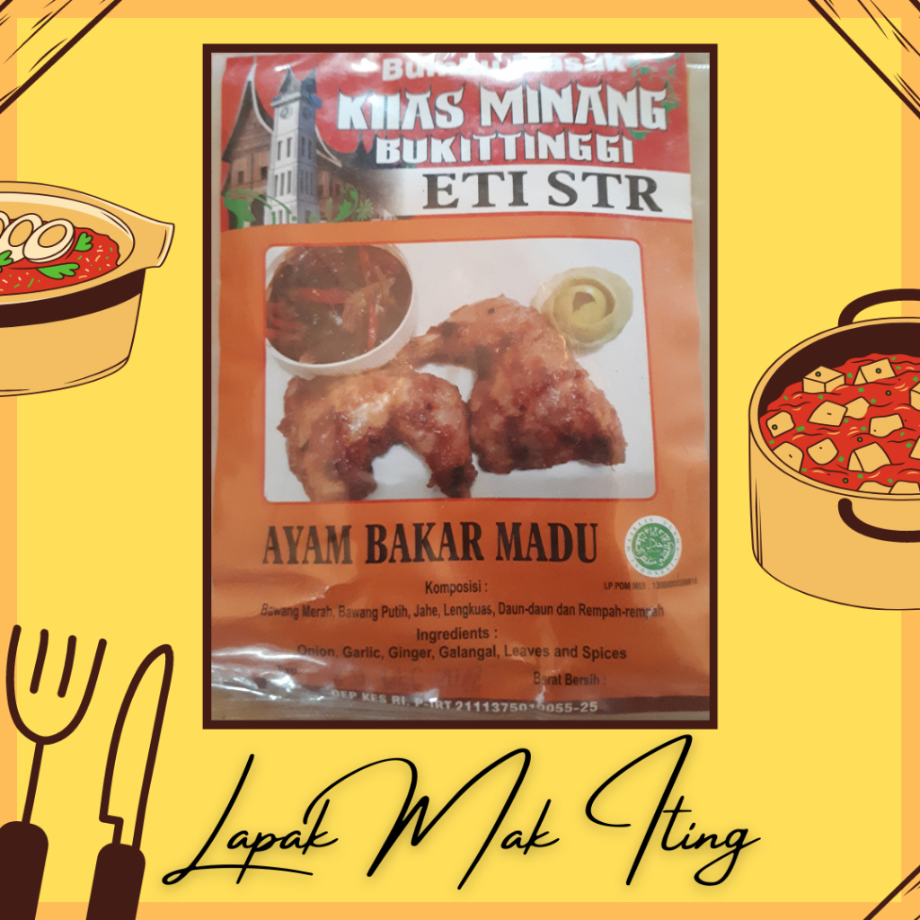 

Bumbu Masak Khas Minang Bukittinggi ETI STR - Ayam Bakar Madu