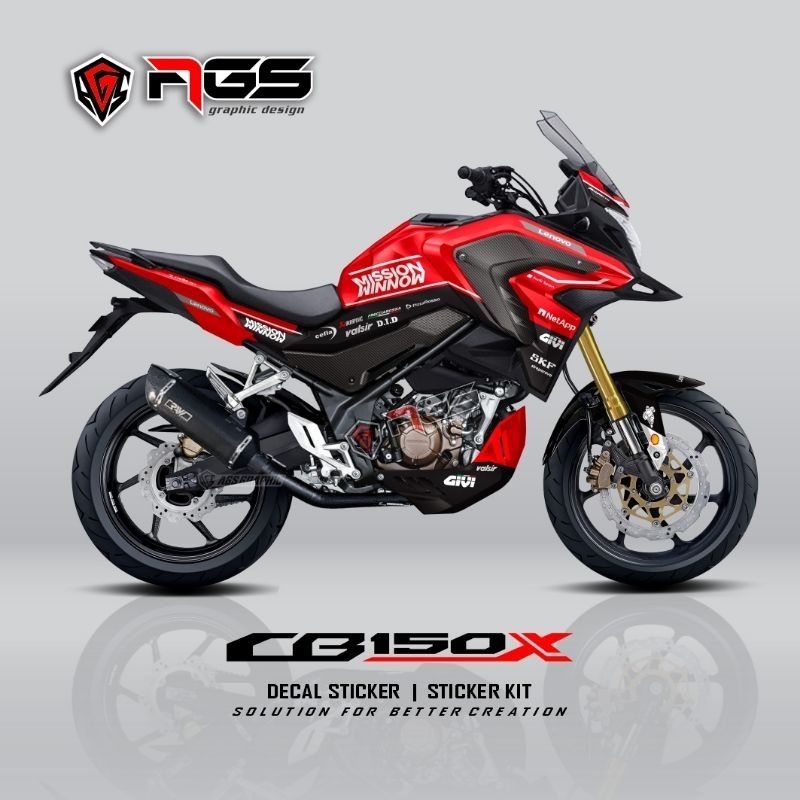 DECAL HONDA CB150X / DECAL STICKER CB150X HRC MISSION WINNOW / DECAL FULL BODY / CBX / agsgraphic