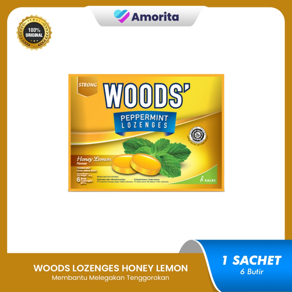 

Woods Lozenges Honey Lemon - Pelega Tenggorokan