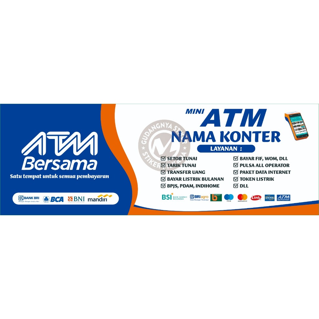 

STIKER VINYL MEJA AGEN MINI ATM MODEL 1