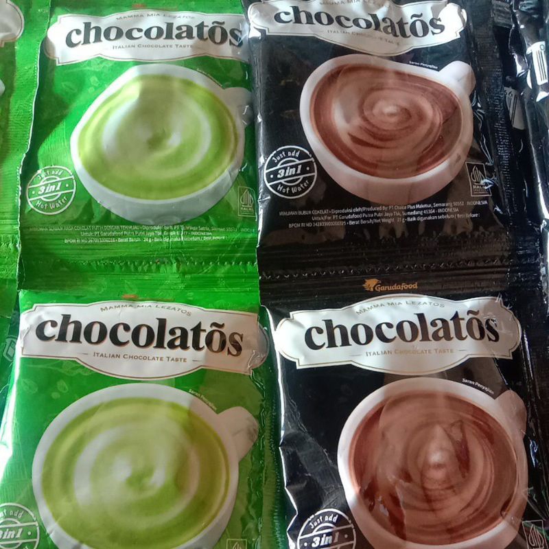 

Chocolatos minuman rasa cokelat ala Italia perenceng isi 10 sachet