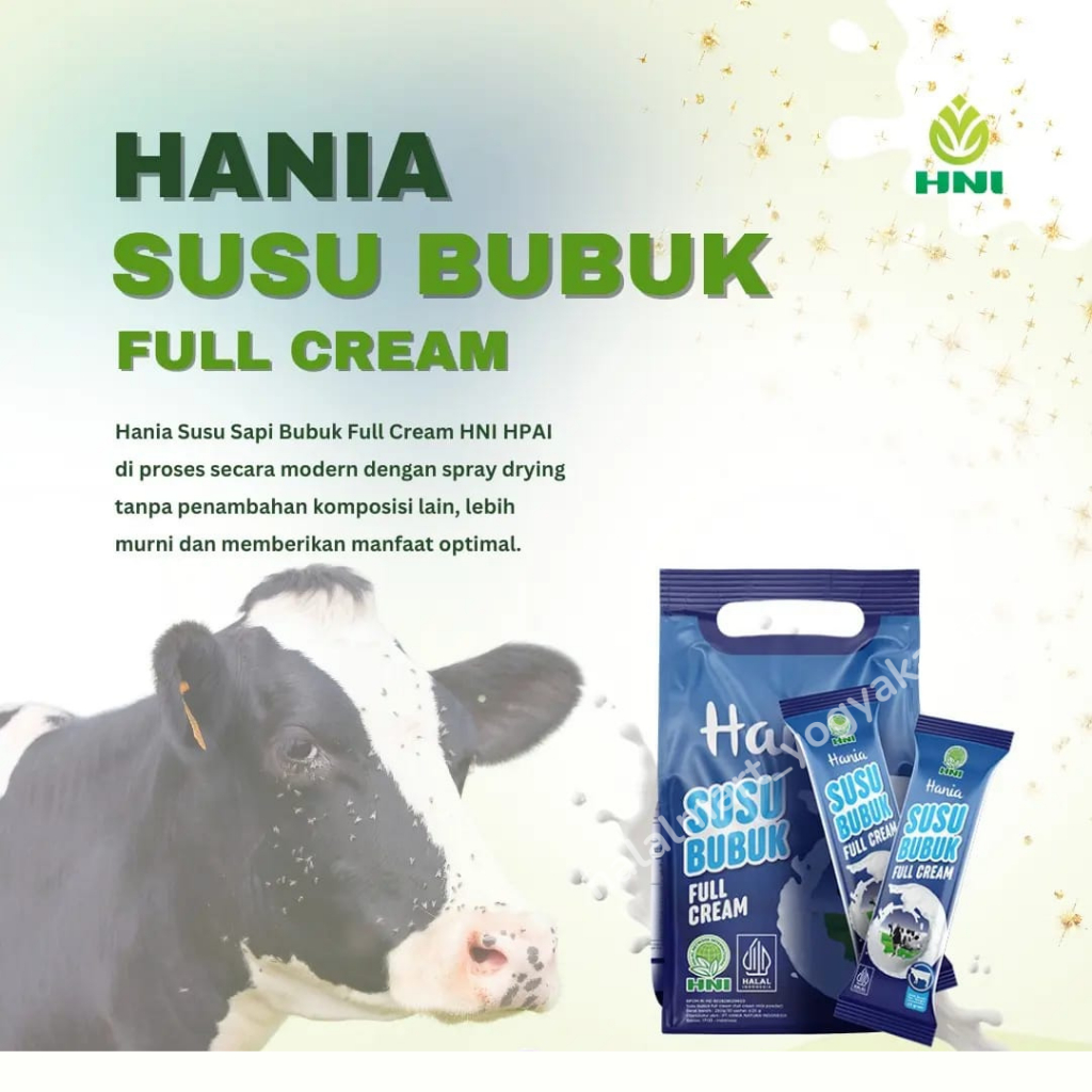 

SUMBER ENERGI- HANIA SUSU SAPI BUBUK FULL CREAM