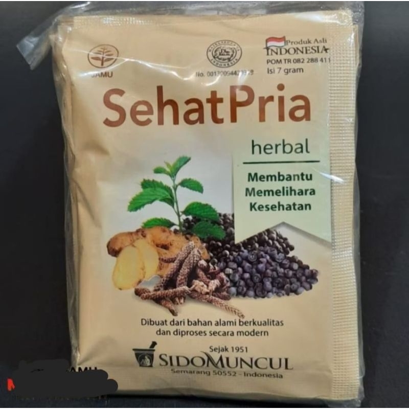 

Jamu SehatPria sidomuncul membantu memelihara kesehatan isi 10 sachet