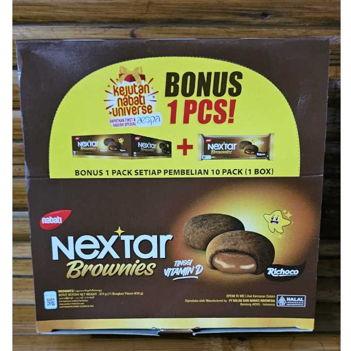 

Nextar Choco Brownies Cookies Choco Delight - 1 kotak isi 10 pcs