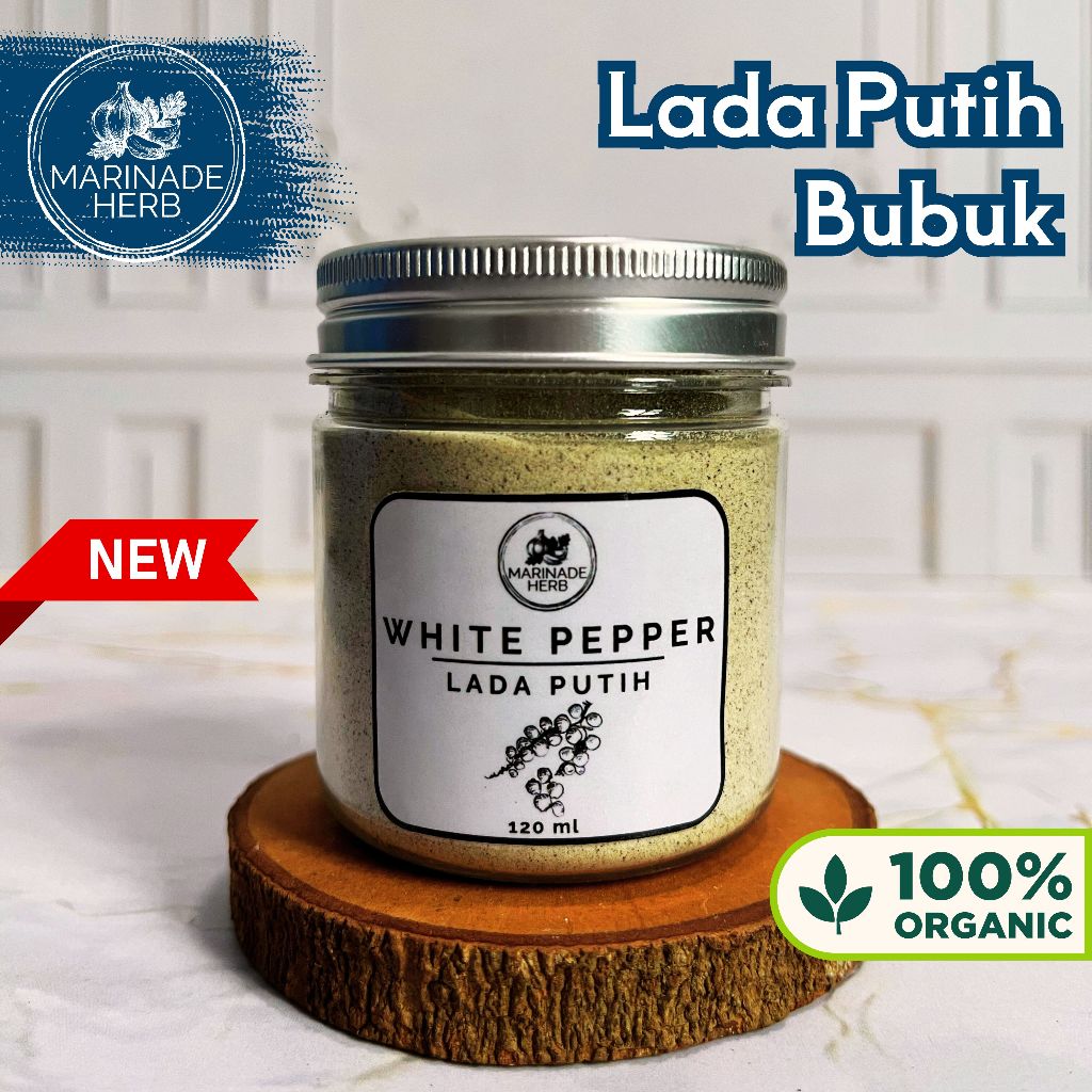 

LADA PUTIH BUBUK MURNI - BUMBU DAPUR / BUMBU MASAK PREMIUM - MARINADE HERB - 120ML