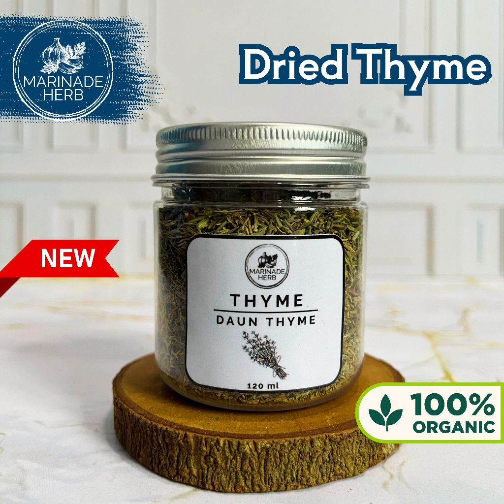 

THYME KERING / DRIED THYME MURNI - BUMBU DAPUR / BUMBU MASAK PREMIUM - MARINADE HERB - 120ML