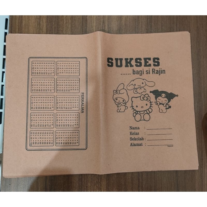 

sampul coklat buku tulis PERKALIAN kuromi sanrio hello kity cinnamoroll