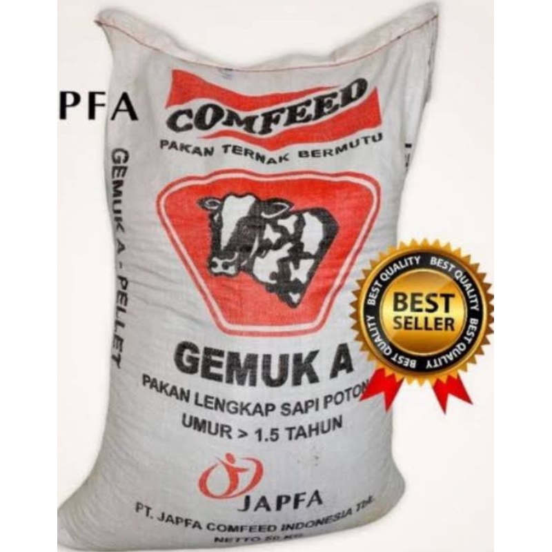 Gemuk A Comfeed Pakan Sapi Potong Butiran Pelet 500 Gram