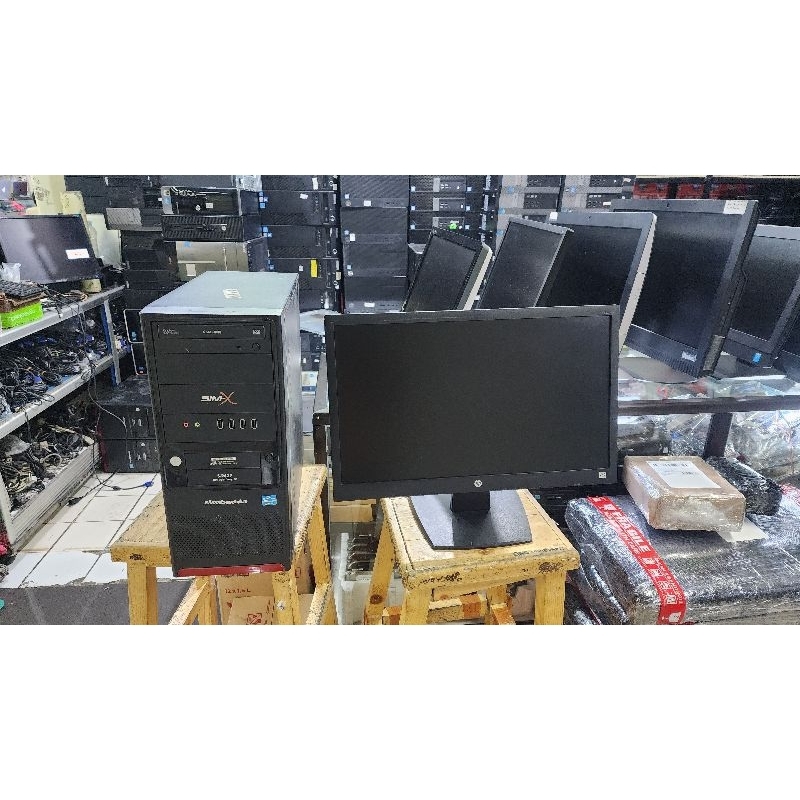 PAKETAN CPU PC RAKITAN CORE I5 4460 RAM 16 GB SSD 256 GB LAYAR 22 INCH KEYBOARD & MOUSE BERGARANSI S