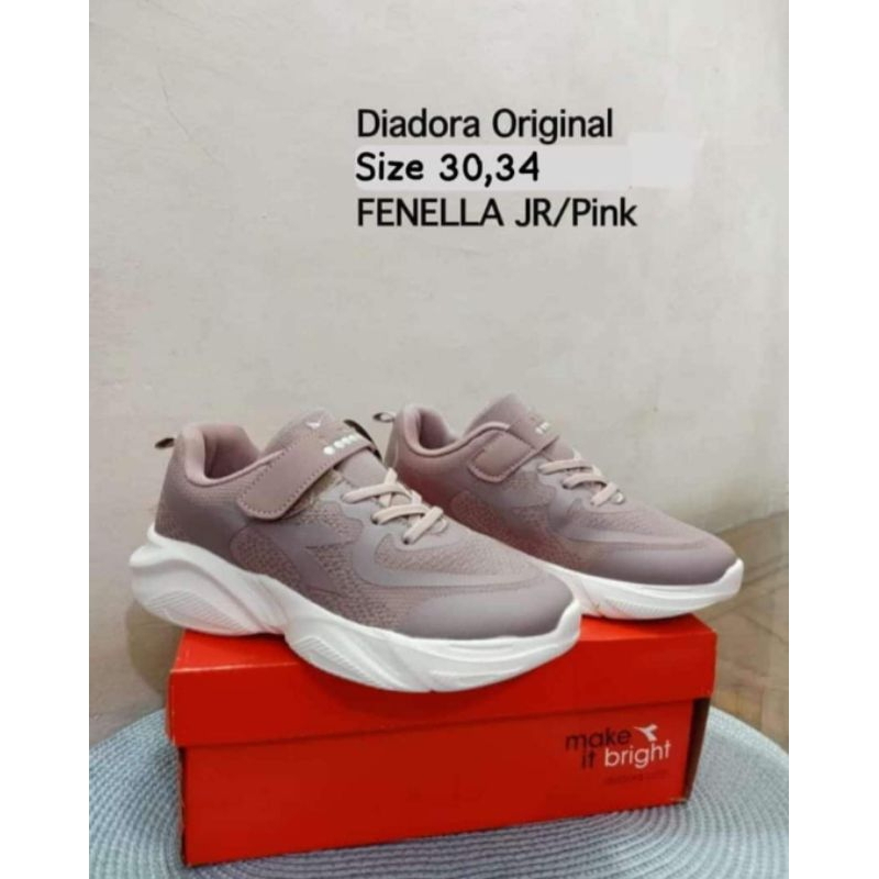 Sepatu Diadora Anak FINELLA JR Pink Original SportStation(PT.MAP)