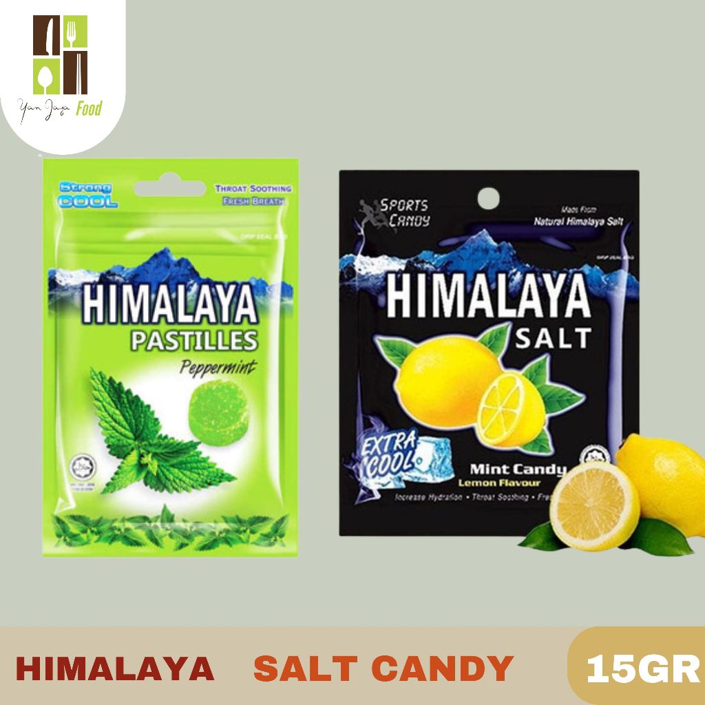 

Himalaya Peppermint Pastiles Candy / Himalaya Salt Candy / Permen Himalaya / Permen Salt Impor Malaysia Kemasan 1 PCS