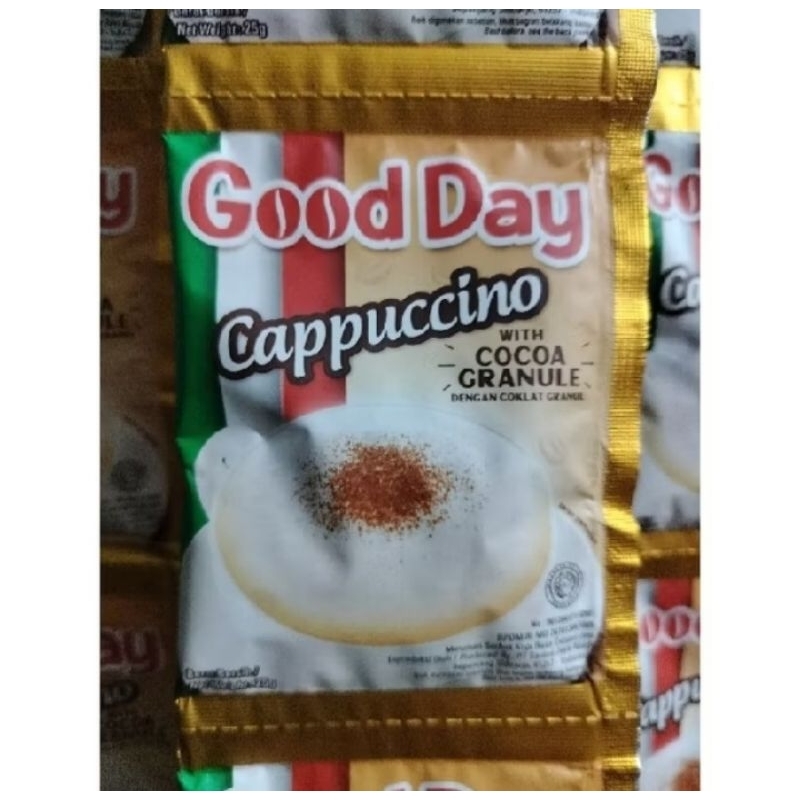

Good Day Cappucino with Choco granule 1 renceng isi (10sachet)