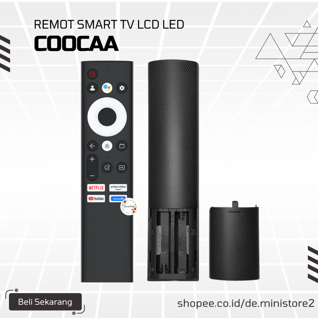 Remote Remot TV Coocaa Android LED LCD Netflix Prime Video tipe 32Z65 / 40Z72 / 43Z72 VOICE