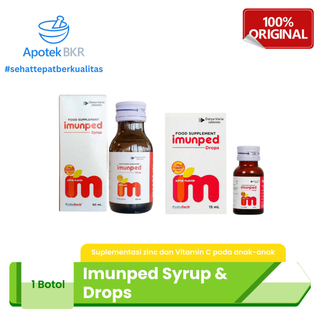 Imunped - Vitamin C dan Suplemen Zinc Untuk Imun Anak dan Bayi
