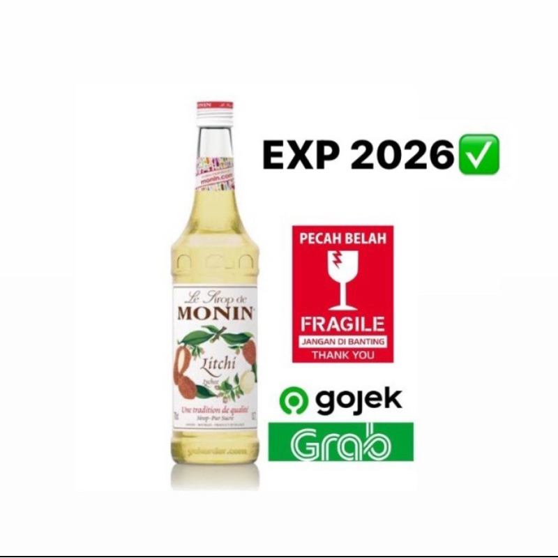 

Syrup Monin litchi 700ml / Sirup monin Leci 70cl Grosir