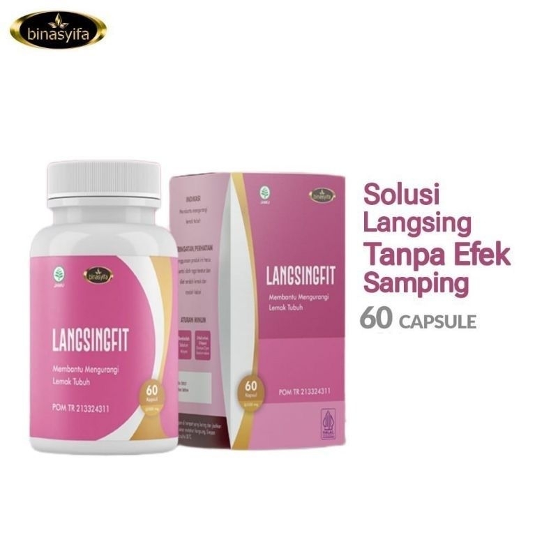 Obat Diet Herbal Ampuh Langsing Fit - Pelangsing Badan - Peluntur Lemak Dan Pengecil Perut Buncit La