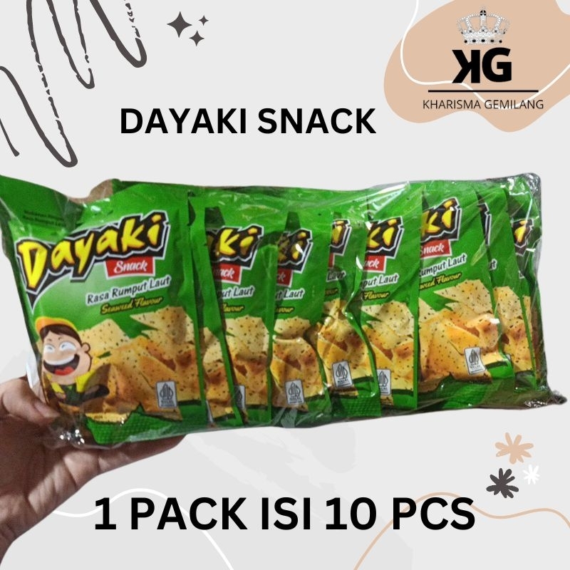 

DAYAKI SNACK RUMPUT LAUT 1 Pak isi 10 Pcs