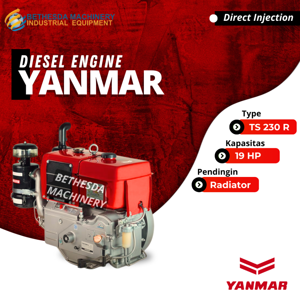 Diesel Penggerak YANMAR 23 hp TF 230 R Radiator / Mesin Diesel 23 PK Yanmar