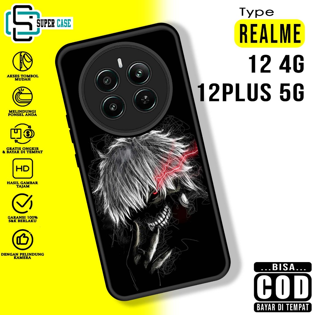 Case Hp For REALME 12 4G 12 PLUS 5G PEN SoftCase Glossy casing Handphone Silikon Glass