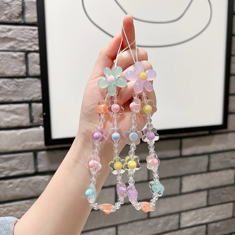 Strap phone Mutiara Boba// Tali Gantungan Gelang HP//Lanyard HP Estetik//Tali HP//Gantungan HP Manik