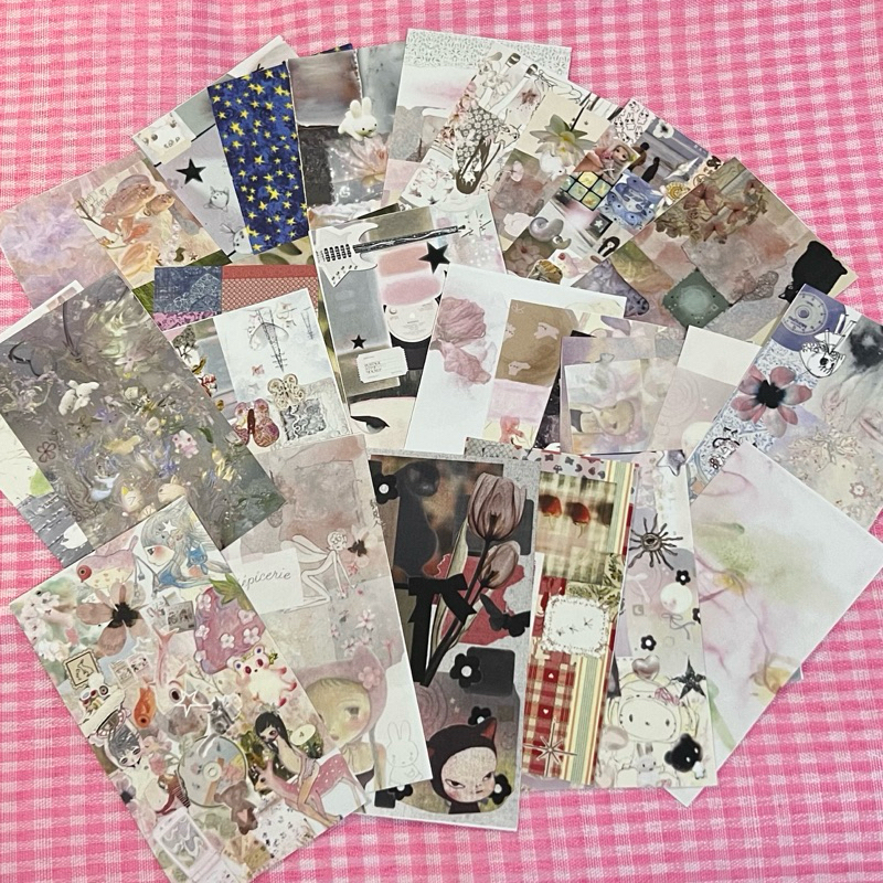 

Paper journal kit aesthetic deco vintage journaling deco paper sticker journaling deco wall deco hiasan dinding wall deco junk journal kit scrapbook kit diary deco