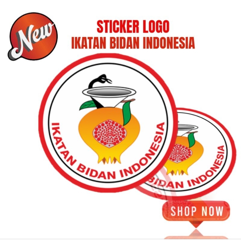 

Sticker IBI Ikatan Bidan Indonesia Ukuran kecil