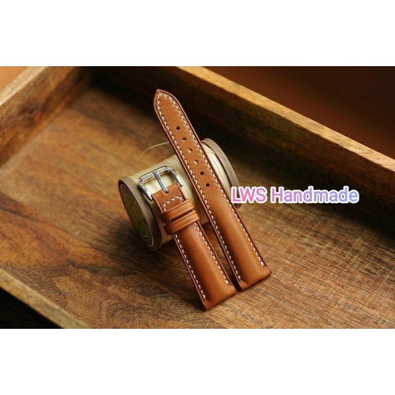 Free Buckle strap tali jam tangan kulit asli Padded 18mm,20mm,22mm,24mm,26mm,28mm