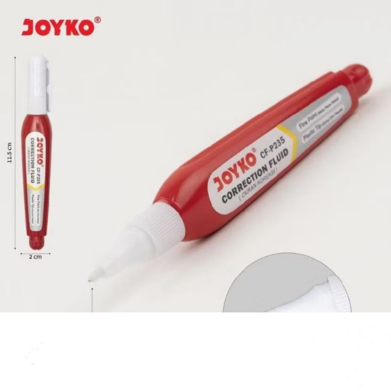 

correction fluid/Tipe X cair joyko Cf P235(1 pak isi 12 pcs)